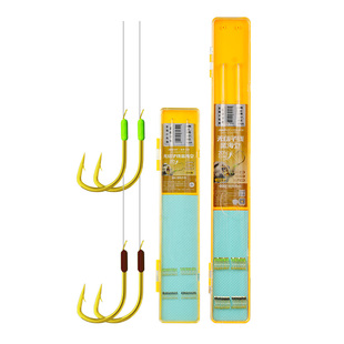 久岩无结金海夕子线双钩成品野钓鲫鲤鱼钩子正品绑好翘嘴专用子线