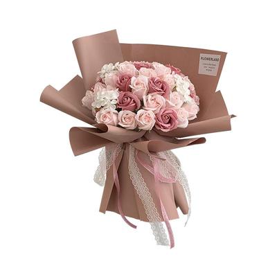 仿真玫瑰花束送女友订婚生日礼物