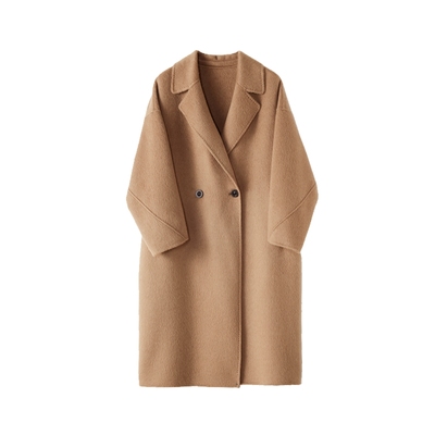 AS25冬季新款翻驳领宽松毛呢外套