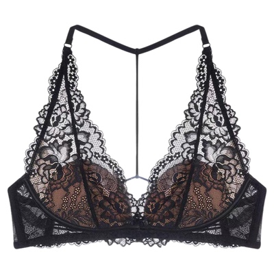 XIDRS法式蕾丝内衣小胸微聚拢女