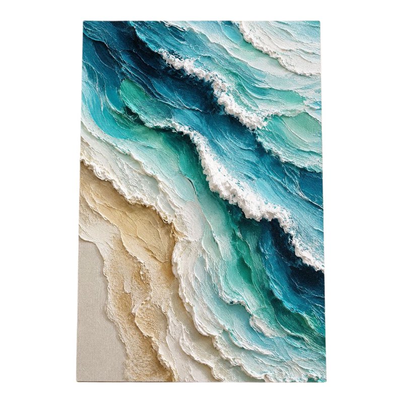 手绘油画抽象富贵牡丹玄关装饰画餐厅挂画现代客厅沙发背景墙壁画
