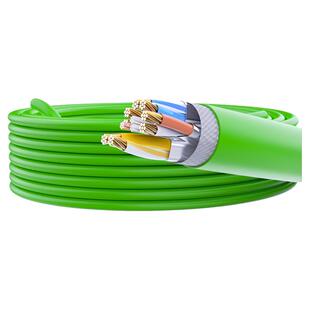 工业网线超六类高柔双屏蔽cat6a软多股双绞线pur拖链8芯rj45纯铜