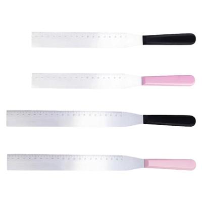 蛋糕抹刀奶油裱花专用刀蛋糕直角刻度抹平刀8-10寸双色可选