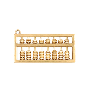 纯黄铜小算盘挂件汽车钥匙扣黄金万两手工钥匙链挂绳男女高档饰品