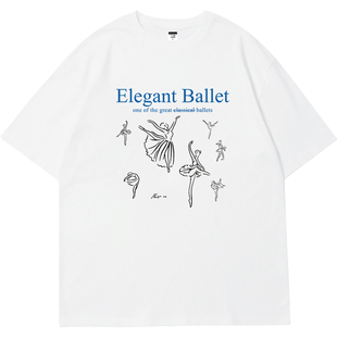 明星金珍妮jennie同款白色t恤女2025新款短袖宽松甜美韩系上衣服