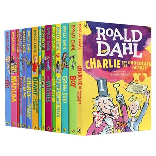 Roald Dahl 罗尔德达尔书全套小说 了不起的狐狸爸爸英文原版绘本 查理和巧克力工厂故事书 7-12岁儿童奇幻文学课外分级阅读桥梁书