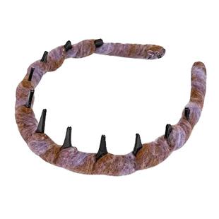 秋冬毛线大波浪发箍女款高颅顶带齿洗脸头箍网红2024新款发卡头饰