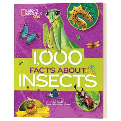 精装 英文原版 1000 Facts About Insects 关于昆虫的1000个事实 英文版 进口原版书籍儿童图书
