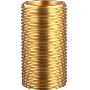 黄铜6分1寸外牙通丝加长空心全螺纹穿板墙水管全丝螺杆延长管接头