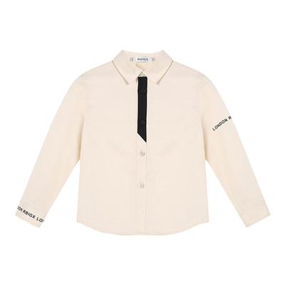 RBIGX瑞比克童装秋季新款男童帅气百搭休闲门襟撞色衬衫