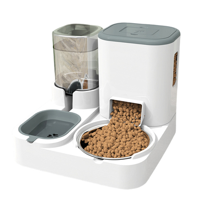猫碗猫食盆自动喂食饮水一体