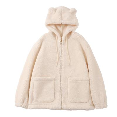 唐狮奶fufu羊羔绒外套女秋冬季