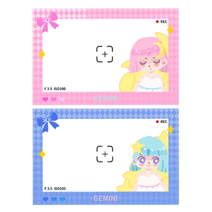 沉墨乱版爱心镭射透卡定制来图自印PET亚克力PVC透明胶片明信片书签名片小卡拍立得INS光影打卡歌词二次元