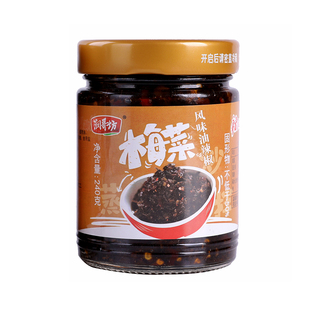 润哥坊梅菜拌饭酱开味下饭菜湖南正宗农家即食泡菜240g拌面辣椒酱