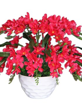 仿真花香雪兰假花装饰品绢花套装室内摆放花艺居家酒店装修摆件