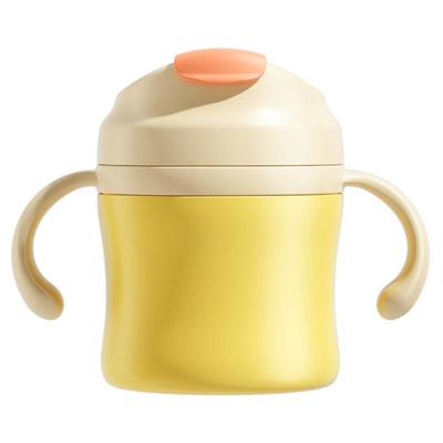 小袋鼠巴布不锈钢牛奶杯学饮杯