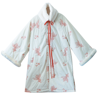 轻国风锦鲤刺绣外套半身裙女冬季