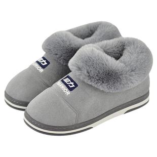 上海回力棉拖鞋男款2026新款秋冬季包跟保暖棉鞋加绒室内毛毛鞋女