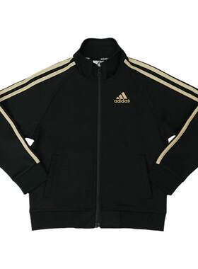 Adidas阿迪达斯男童三条杠时尚休闲运动儿童夹克外套TR30JK-BG