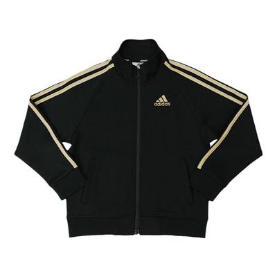 Adidas阿迪达斯男童三条杠时尚休闲运动儿童夹克外套TR30JK-BG