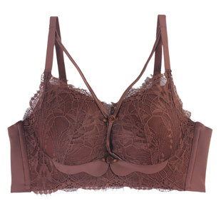 内衣聚拢小胸显大加厚平胸前交叉美胸性感纯欲风文胸QQ弹软糯舒适