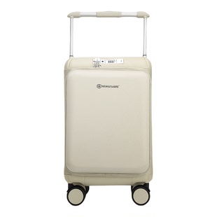 侧开盖行李箱女2025年新款深仓大容量宽拉杆男20寸登机旅行皮箱子