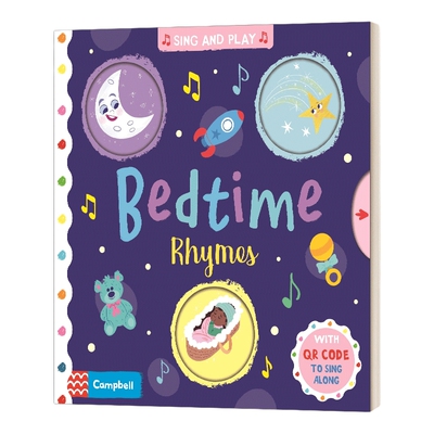 英文原版绘本 Bedtime Rhymes 睡前童谣 绘本 低幼童谣机关操作纸板书 Sing and Play系列 英文版 进口英语原版书籍