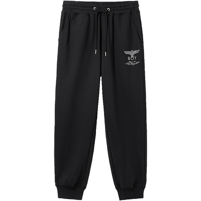 boylondon24经典黑色束脚裤