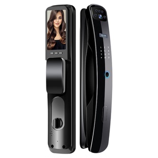 全自动智能门锁家用防盗门人脸识别指纹锁室内可视猫眼电子密码锁