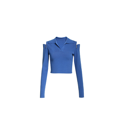 ochirly欧时力Polo领辣妹风针织