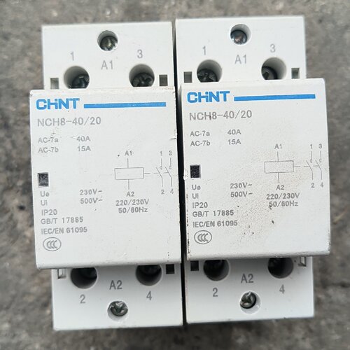询价下单正泰NCH8-40/20交流接触器，40A，220/230V