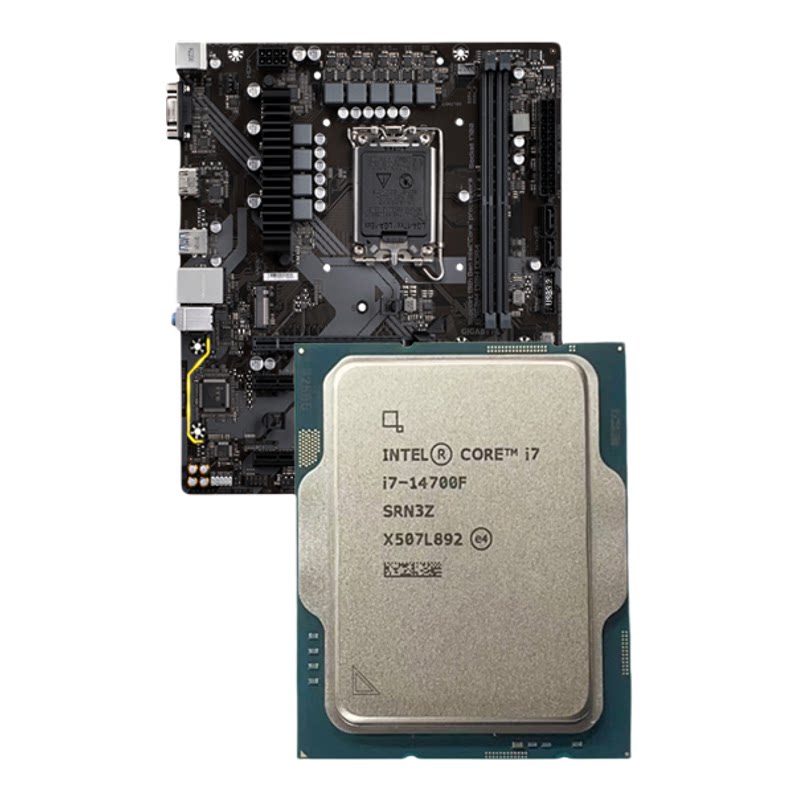 Intel 英特尔14代i7-14700F散片CPU主板套装华硕B760游戏升级配件