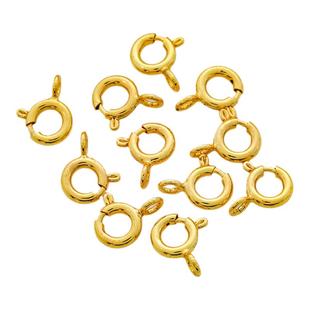 欧洲进口14K包金保色精细弹簧扣手工配件diy手链项链饰品收尾扣