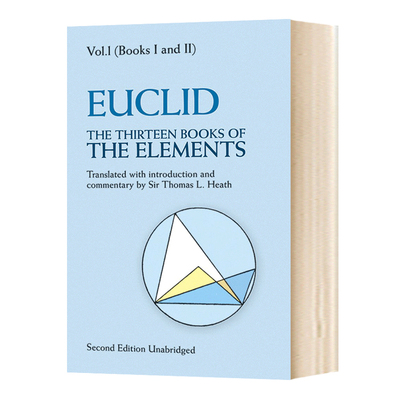 几何原本1The Thirteen Books of The Elements Volume 1 欧几里得 英文原版工业科学学习参考进口英语书籍