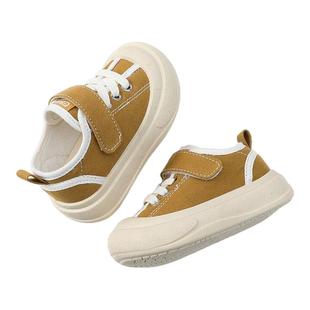 英贝米尼轻稳走步鞋2025秋季新款儿童鞋子软底男童帆布室内鞋女童