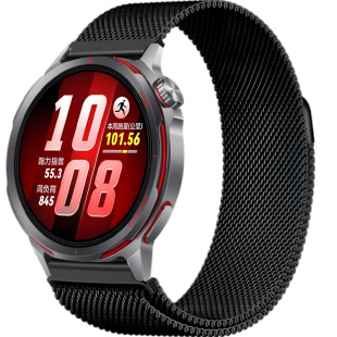 适用于华为GT Runner2/1米兰尼斯表带gt6/5/4金属磁吸扣腕带watch5智能运动GT6pro手表尼龙男女高级透气配件