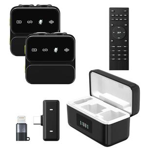 自带声卡无线直播麦克风磁吸式收音麦录音设备主播唱歌拍视频领夹