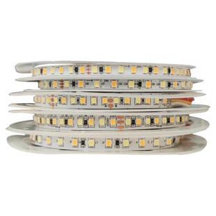 led双色灯带24V可调光12v白光暖白中性光4000K自然白2835工程软灯