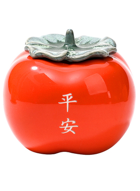 乔迁事事如意柿子摆件