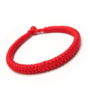 绳结纪手工定制金刚结月老黑绳牛年红绳手链男女情侣红手绳宝宝
