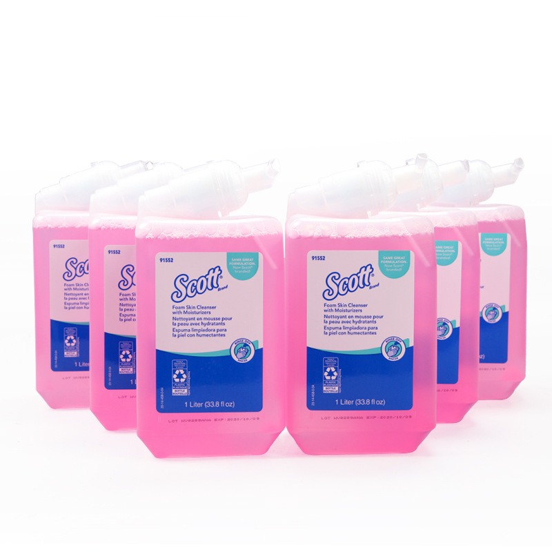 金佰利Scott91552保湿泡沫用护手搭配香味洗手液1L69480保湿润肤