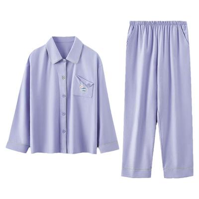 磨毛纯棉睡衣红豆豚慢慢