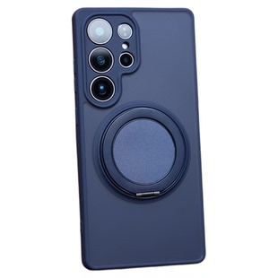 带360度旋转折叠支架适用三星s25ultra手机壳磨砂s24fe磁吸23+plus指环扣edge加全包glaxysa36a35a25a16外壳