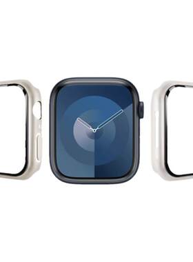 适用applewatchs10苹果手表保护壳一体式iwatch9保护套40/44/41/45mm代全包硅胶软壳超薄S8/7/6/5/4代钢化膜