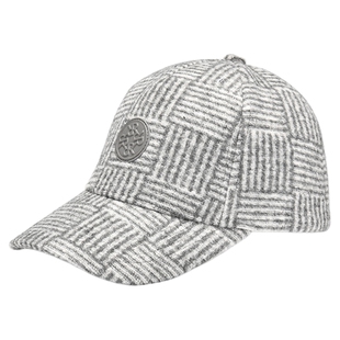 RARE威雅帽子 2025秋冬新款方形纹提花棒球帽男士灰色鸭舌帽