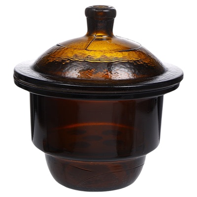 玻璃干燥器普通透明棕色加厚款实验室干燥皿 180/240/300/450mm
