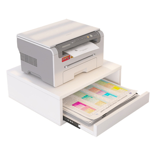 桌面打印机置物架办公桌上小型复印机架子多层文件收纳整理抽拉架