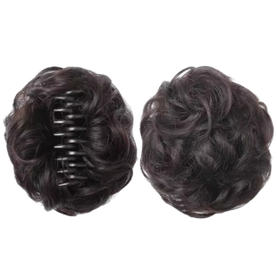 短发留长发过渡期头饰花苞神丸子头假发抓夹盘头器发量少蓬松打理