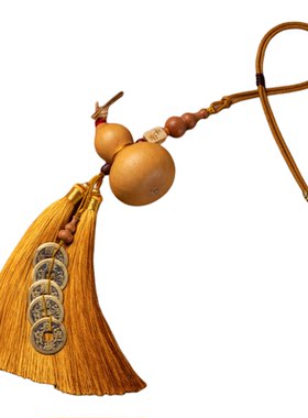九华山祝福天然葫芦五帝钱化解门对门大门对卧室客厅阳台楼梯电梯