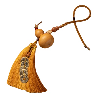 九华山祝福天然葫芦五帝钱化解门对门大门对卧室客厅阳台楼梯电梯